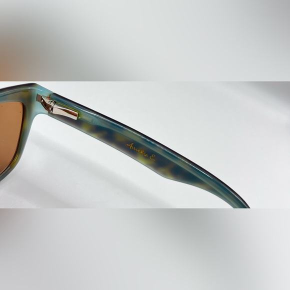 Amelia E 712 Brown Oval Sunglasses Frames Only - Picture 7 of 8